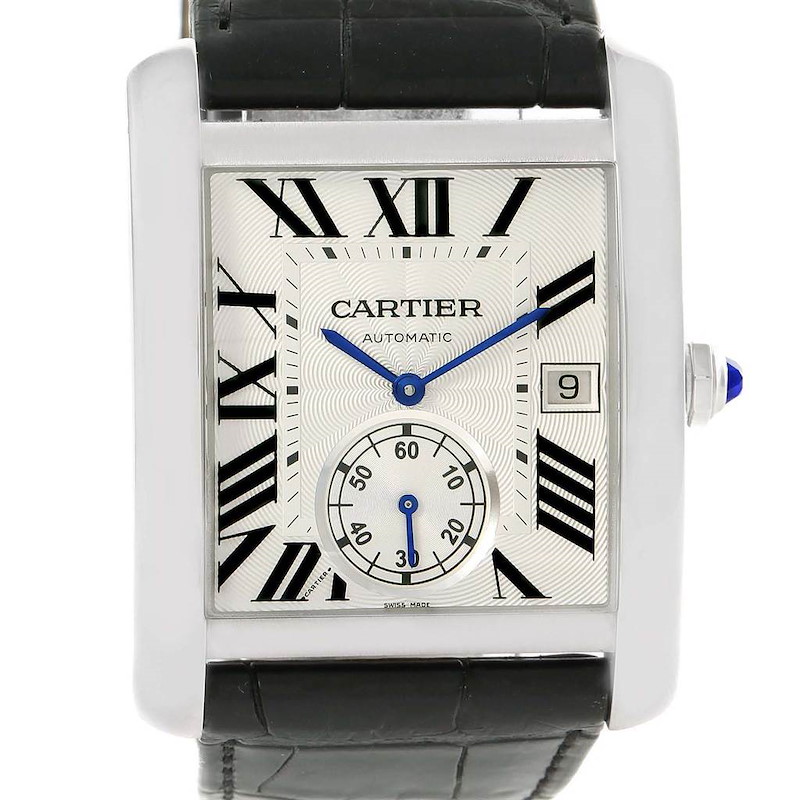 Cartier Tank MC Silver Dial Automatic Mens Watch W5330003 SwissWatchExpo