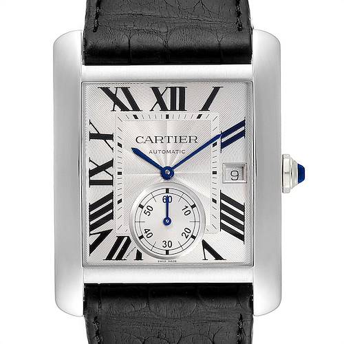 Photo of Cartier Tank MC Silver Dial Automatic Steel Mens Watch W5330003