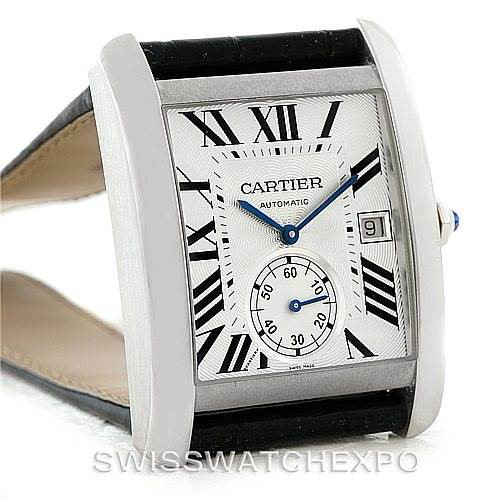 Cartier Tank MC Automatic Silver Dial Mens Watch W5330003 Unworn SwissWatchExpo