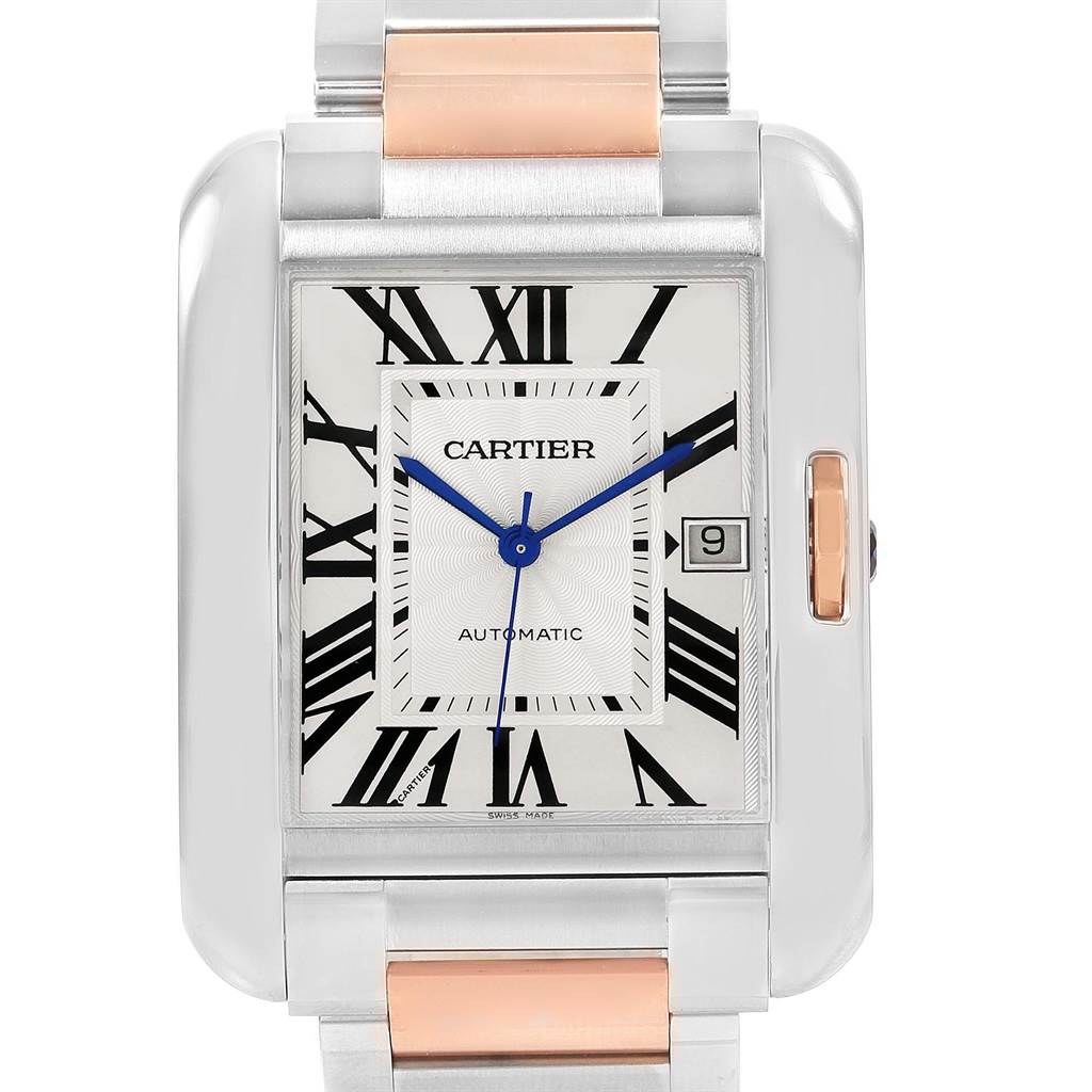 cartier tank anglaise men's automatic watch