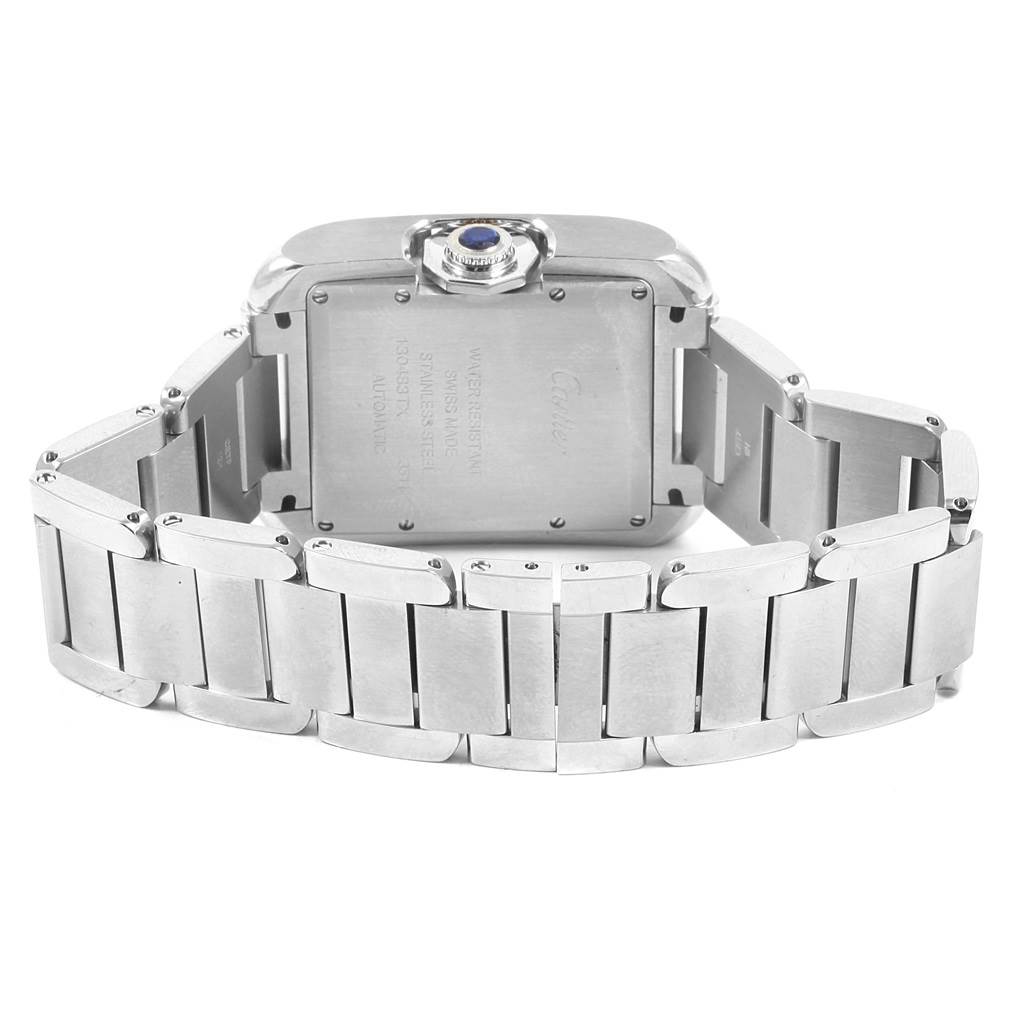 Cartier Tank Anglaise Steel Large Mens Watch W5310009 Box Papers ...