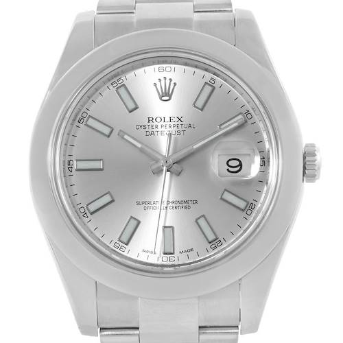 Photo of Rolex Datejust II Silver Dial Mens Stainless Steel Watch 116300