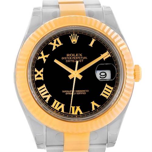 Photo of Rolex Datejust II Mens Steel 18K Yellow Gold Watch 116333 Unworn