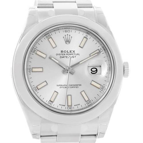 Photo of Rolex Datejust II Silver Dial Mens Steel Watch 116300 Unworn