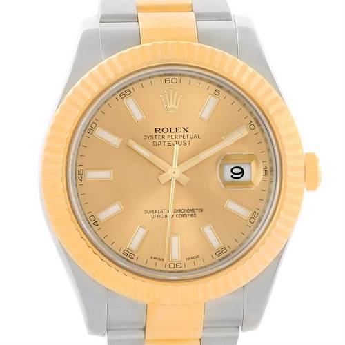 Photo of Rolex Datejust II Steel 18K Yellow Gold Oyster Bracelet Watch 116333CSO