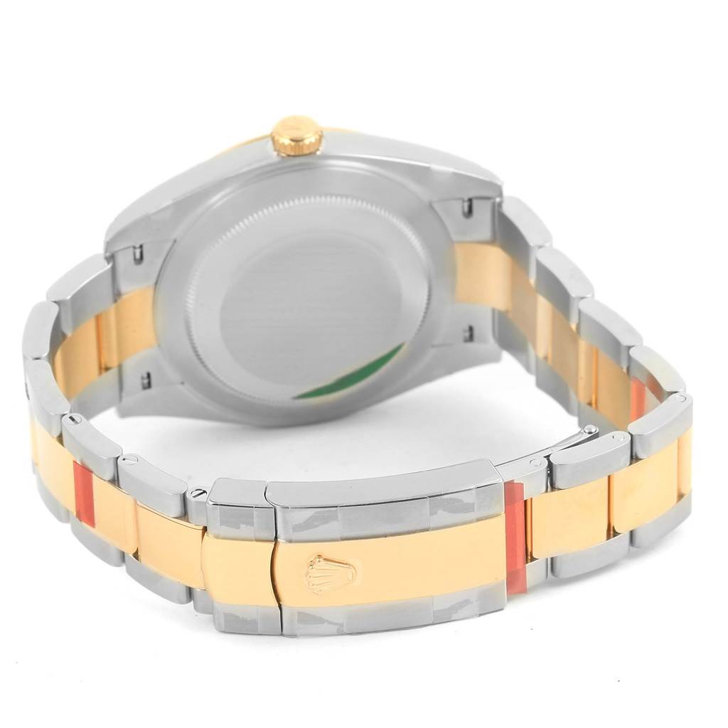 The image shows the back, bracelet, and clasp of a Rolex Datejust 41 126303 Men's Steel and Gold (two tone) Grey Dial 126303 Men's Steel and Gold (two tone) Grey Dial watch.