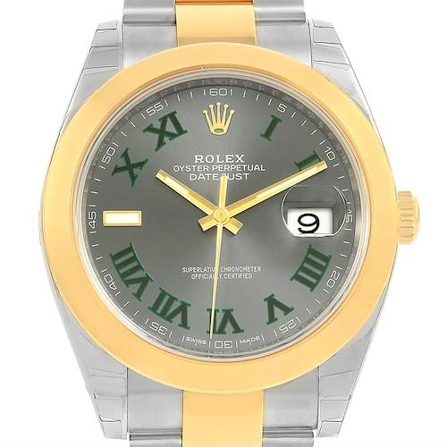 Photo of Rolex Datejust 41 Steel 18K Yellow Gold White Dial Watch 126303 Unworn