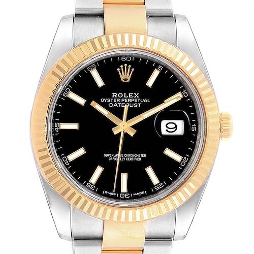 Photo of Rolex Datejust 41 Steel Yellow Gold Mens Watch 126333 Box Papers