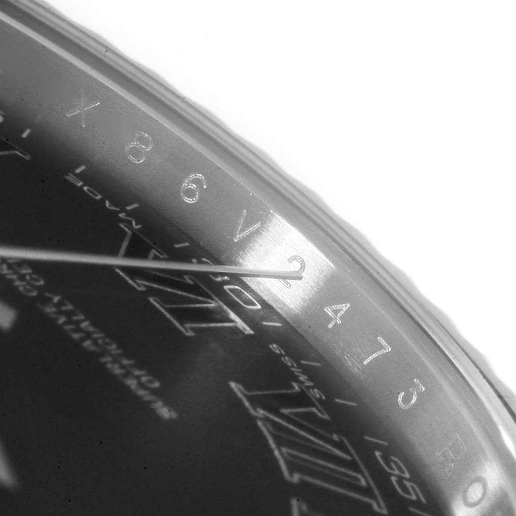 The close-up image shows the dial and part of the bezel of a Rolex Datejust 41 116334 Men's Stainless Steel Grey Dial 116334 Men's Stainless Steel Grey Dial watch at an angle.