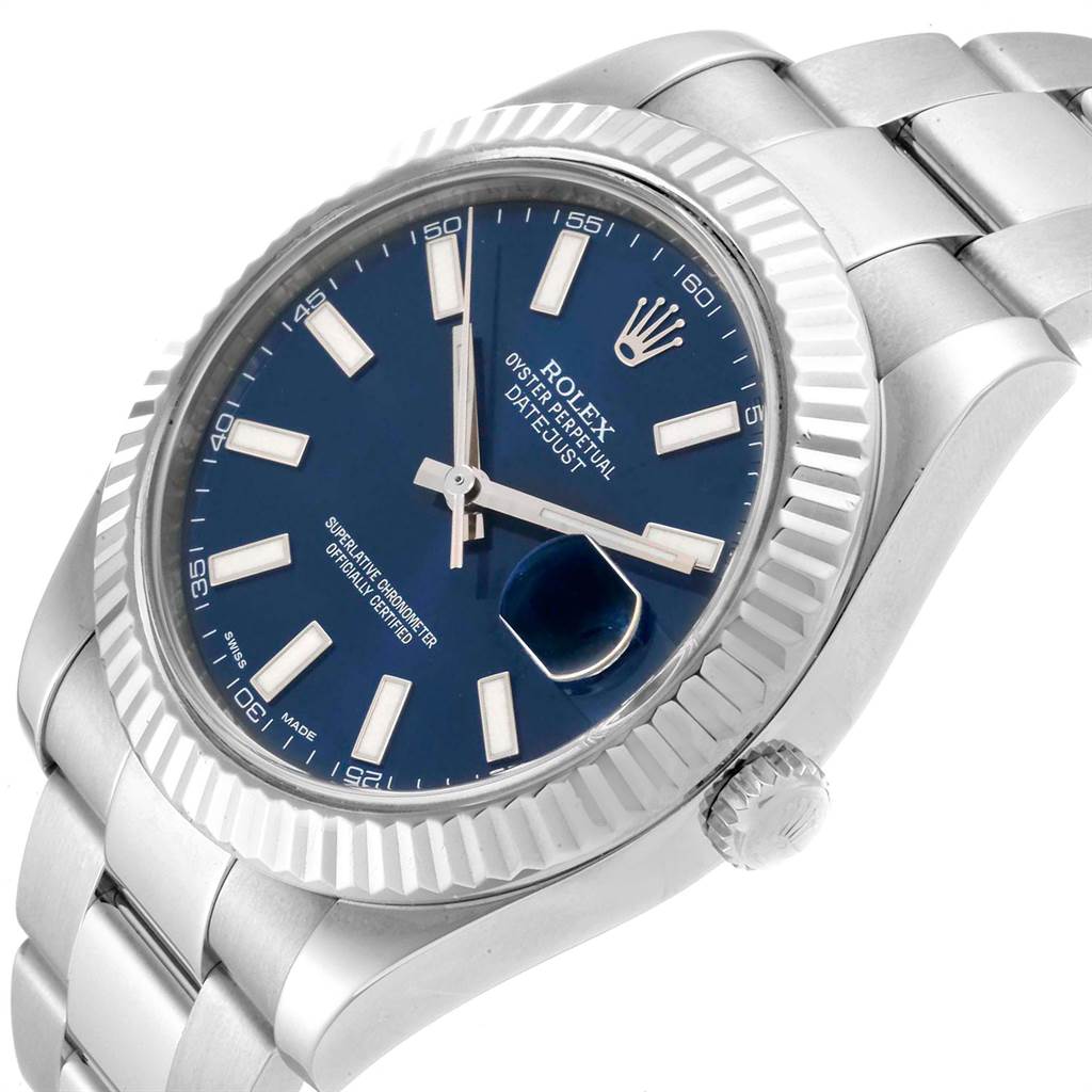datejust 41mm blue dial