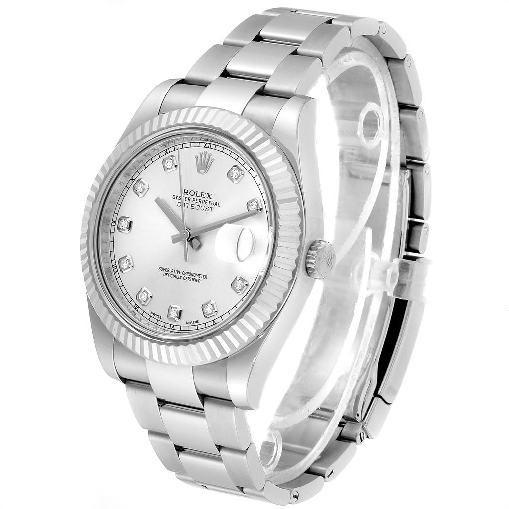 rolex two tone datejust diamond dial