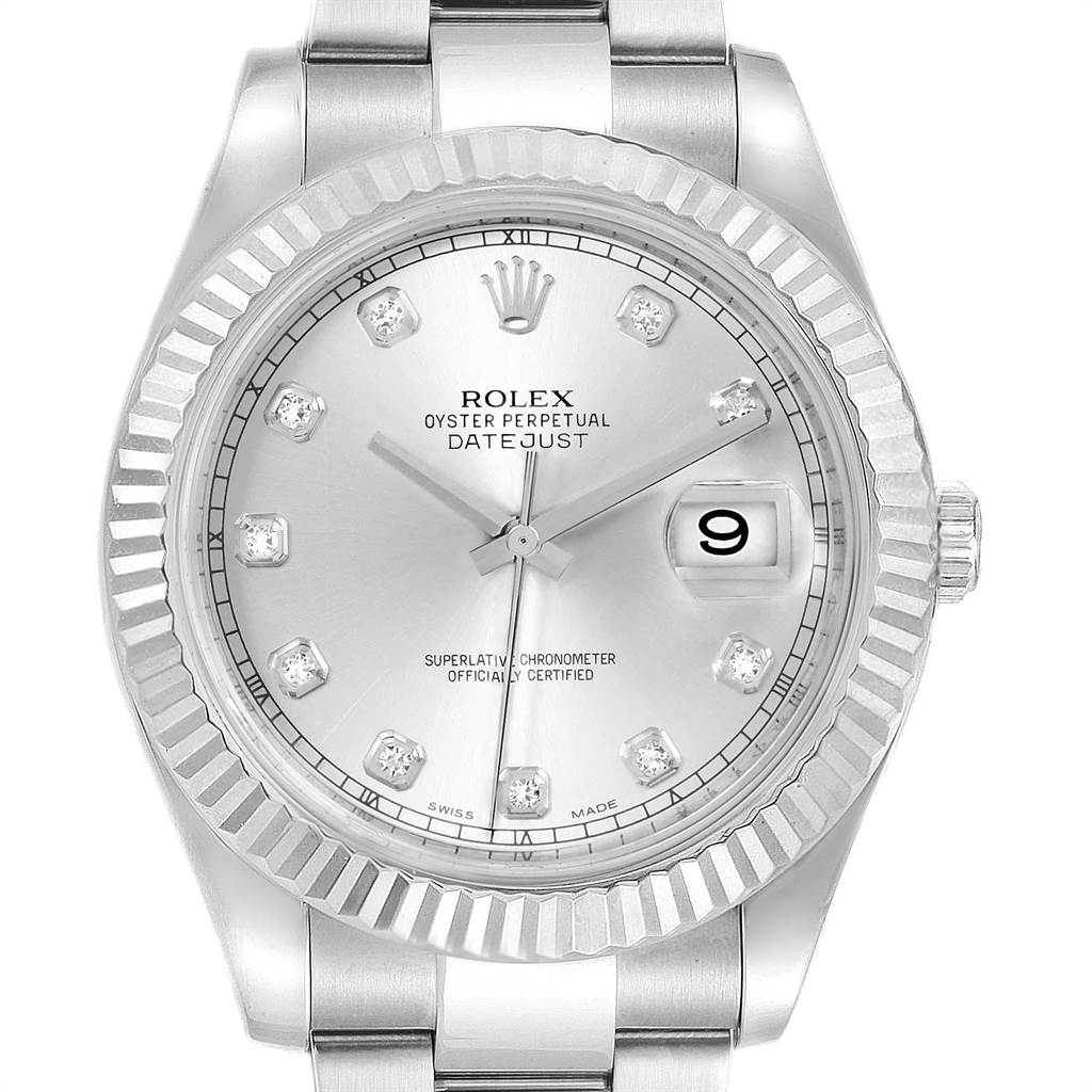 rolex two tone datejust diamond dial