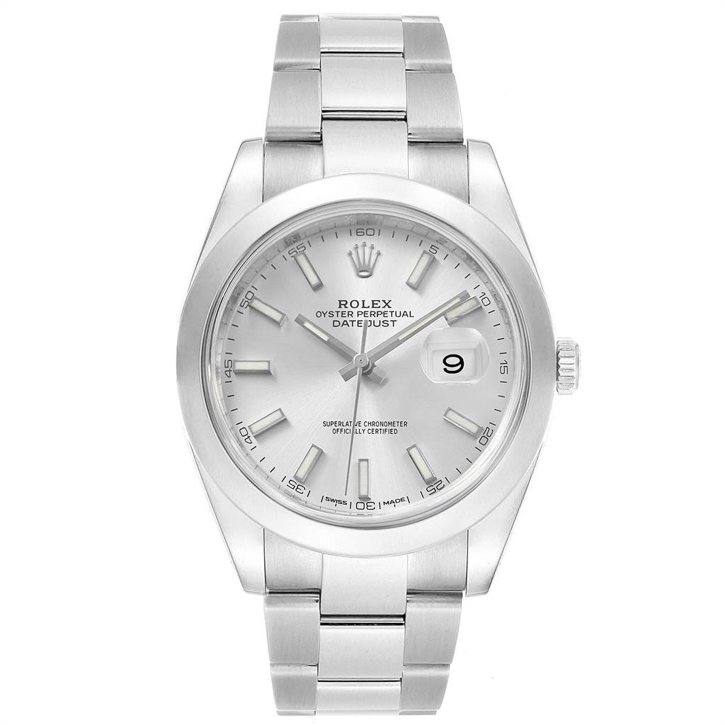 datejust 41 silver dial