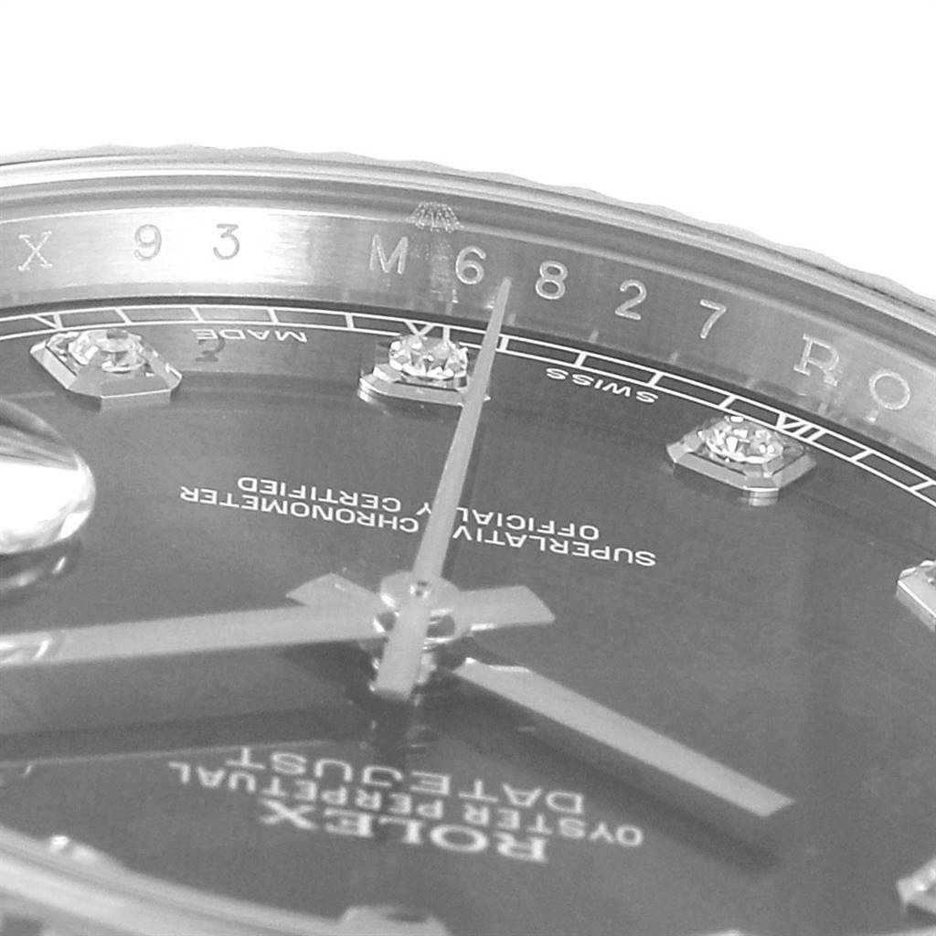 The image shows a close-up angle of the dial and part of the rehaut of a Rolex Datejust 41 116334 Men's Stainless Steel Silver Dial 116334 Men's Stainless Steel Silver Dial watch.