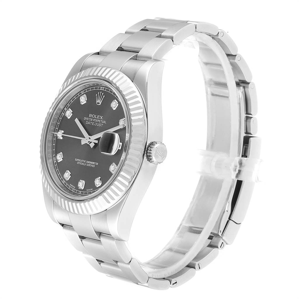 rolex datejust 41mm white dial