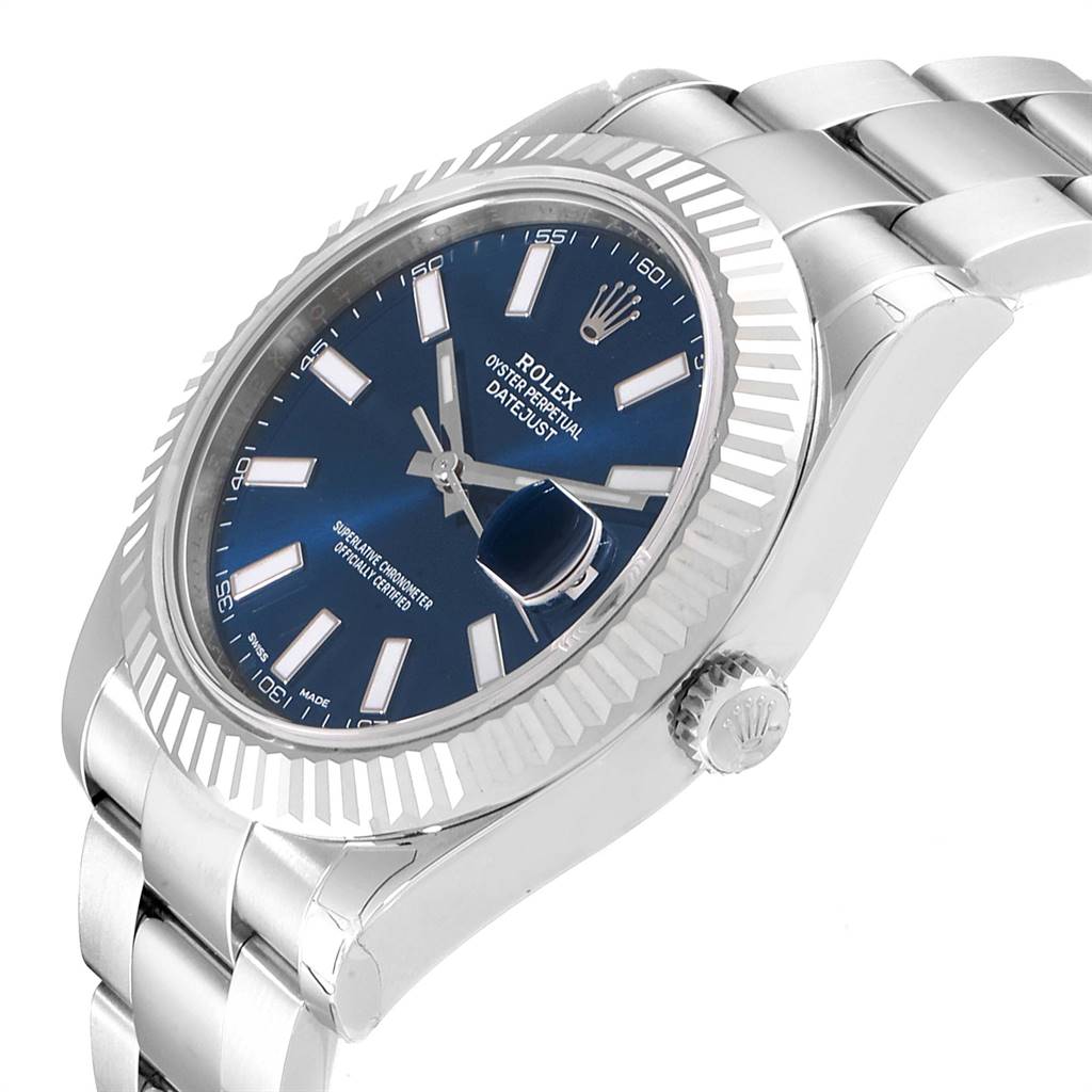 rolex datejust 2 blue dial