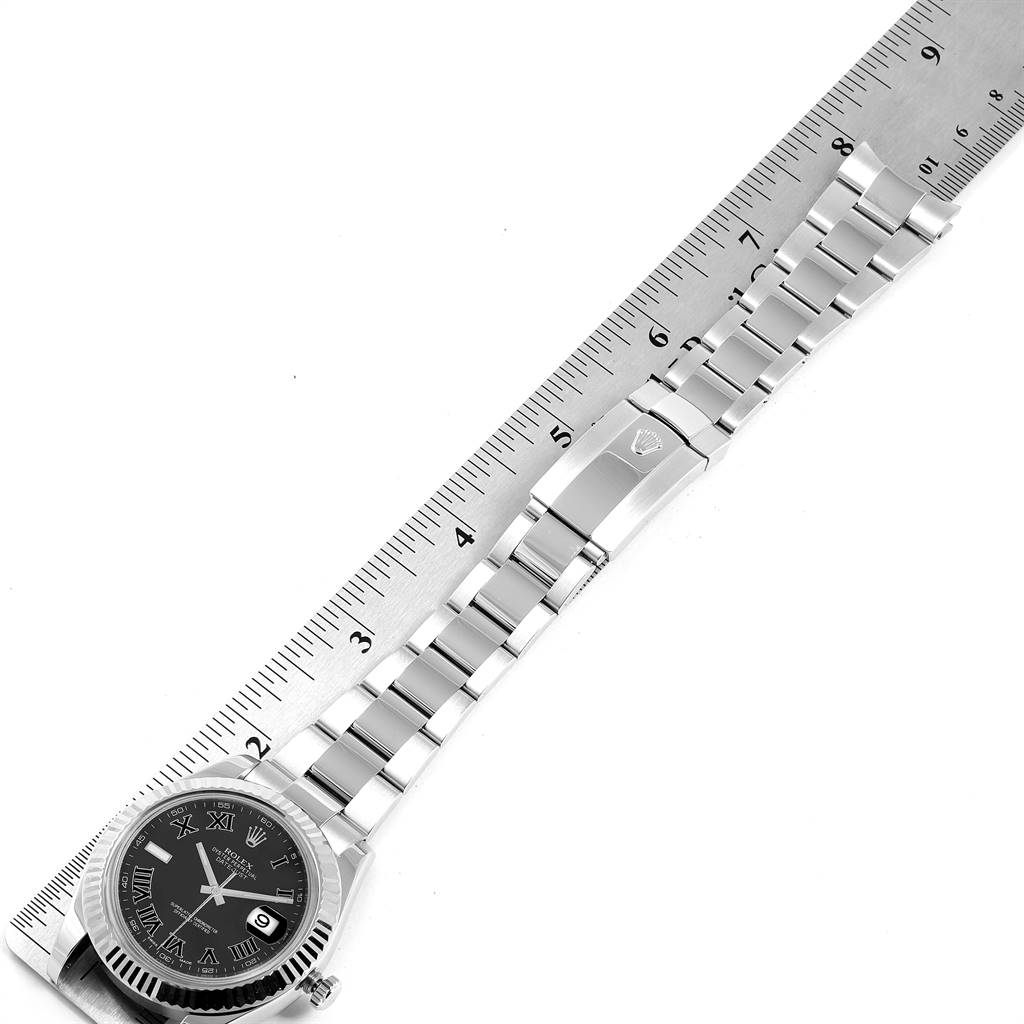 rolex datejust 41mm grey dial