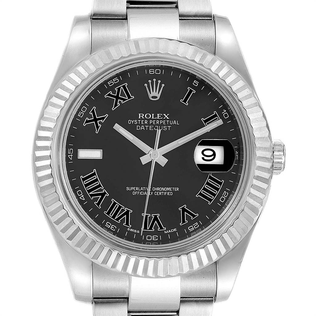 rolex datejust 41mm grey dial