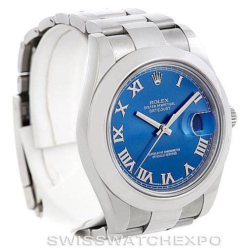 Rolex Datejust II Mens Steel Watch 116300 SwissWatchExpo