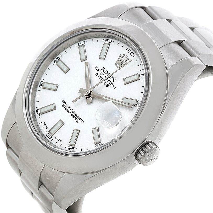 white rolex datejust