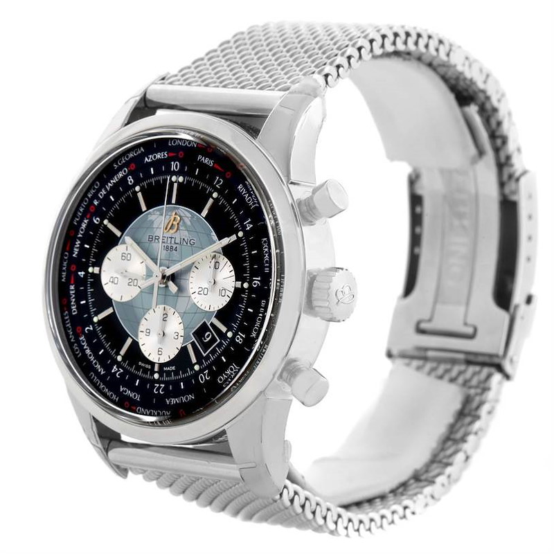 Breitling Transocean Chronograph Unitime Watch AB0510U4.BB62.152A Unworn SwissWatchExpo