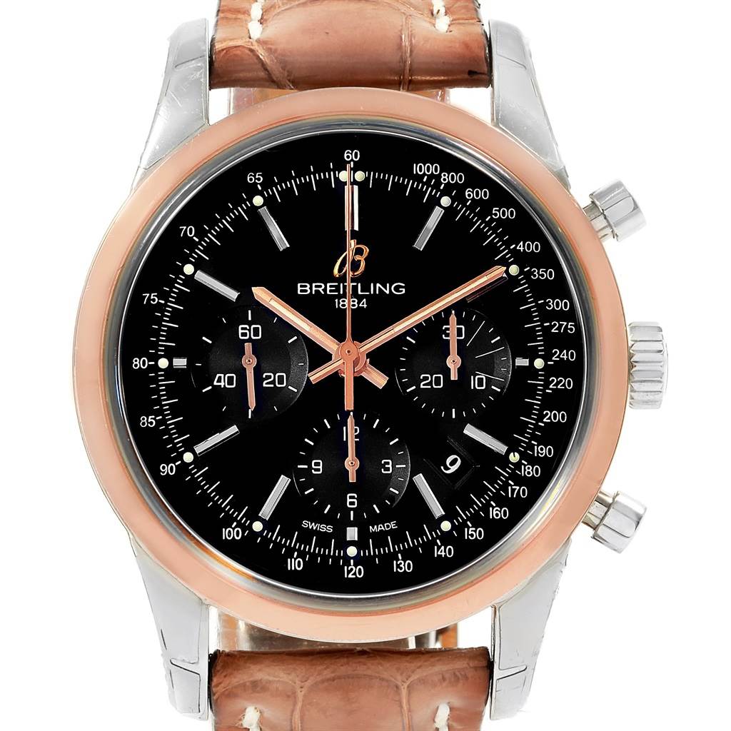 Breitling pre-owned Transocean Chronograph 43mm - Farfetch