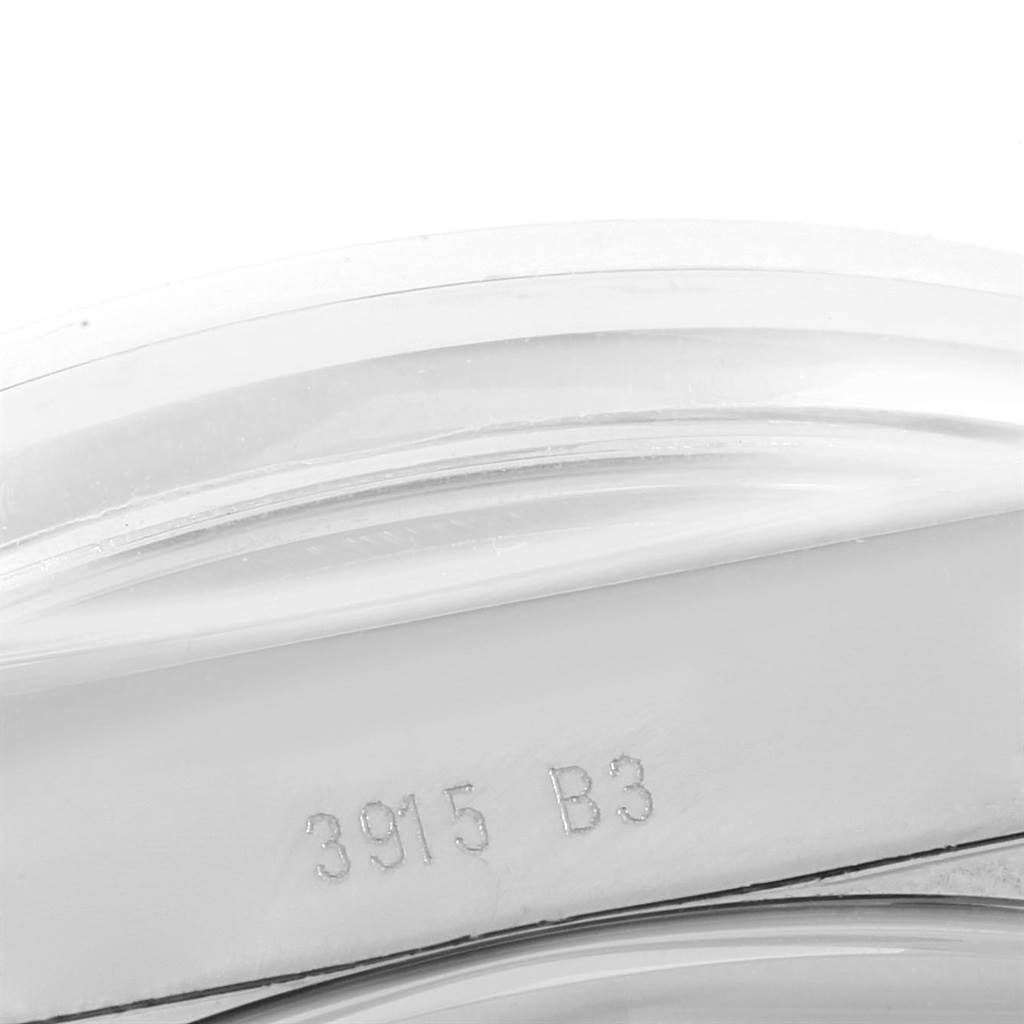 The image shows a close-up of the case back or side of a Breitling Galactic WB3510U4-BD94-375A Men's Stainless Steel Black Dial WB3510U4-BD94-375A Men's Stainless Steel Black Dial watch with engraving "3915 B3".