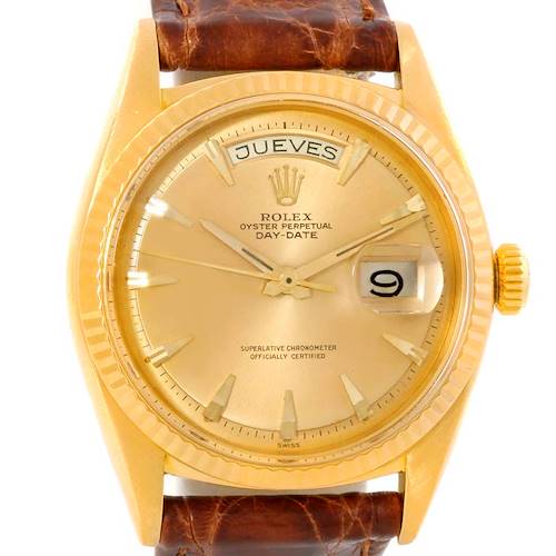 Photo of Rolex President Day Date Vintage 18k Yellow Gold Watch 1803