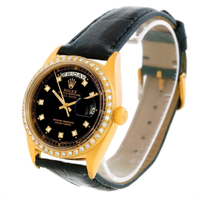 Rolex President Day Date Vintage 18k Yellow Gold Watch 1803 SwissWatchExpo