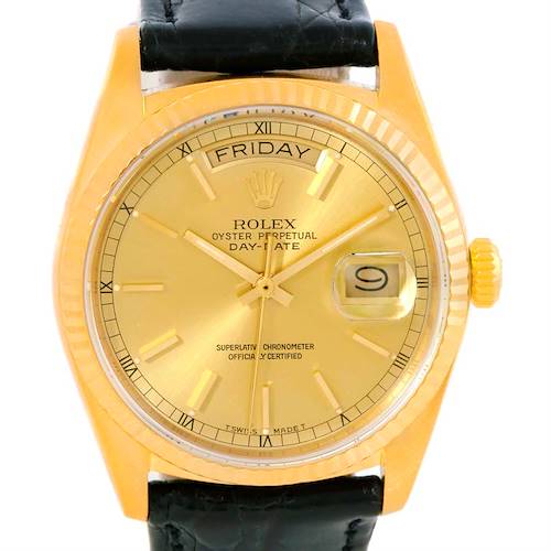 Photo of Rolex President Day-Date Mens 18k Yellow Gold Watch 18038