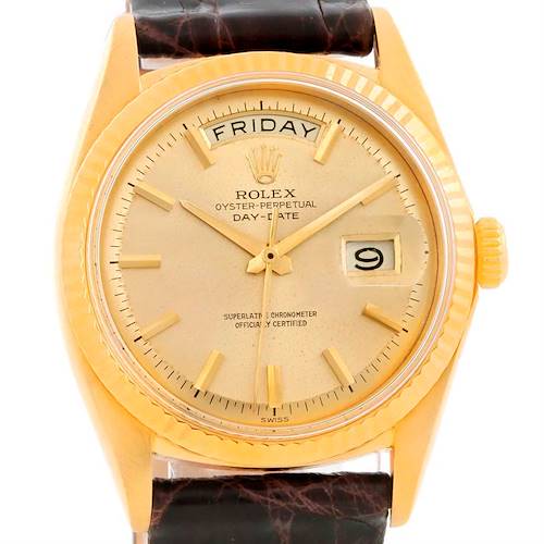 Photo of Rolex 18k Yellow Gold President Day-Date Mens Watch 1803