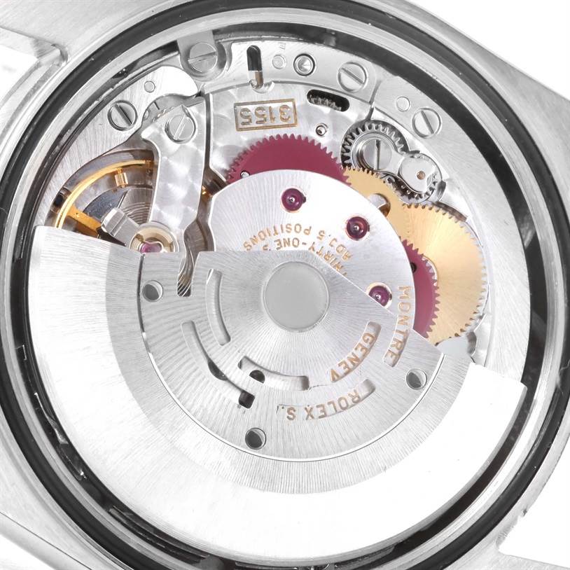 This image shows the internal movement mechanism of the Rolex President 118206 Men's Platinum Silver Dial 118206 Men's Platinum Silver Dial model watch.