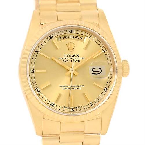 Photo of Rolex President Day-Date 18k Yellow Gold Mens Watch 18238