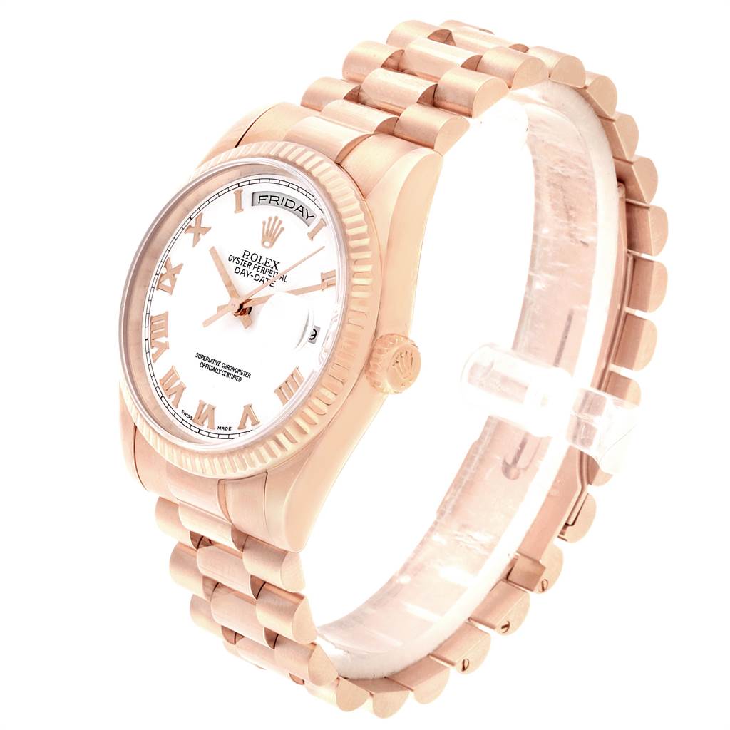 Rolex President Day Date 36 Rose Gold Mens Watch 118235 ...