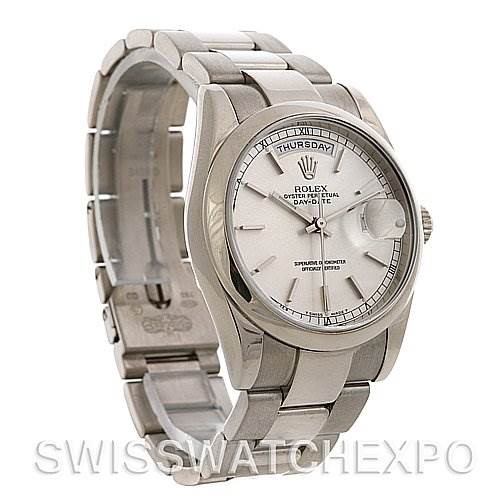Rolex President 18k White Gold Watch 118209 - Awesome! SwissWatchExpo