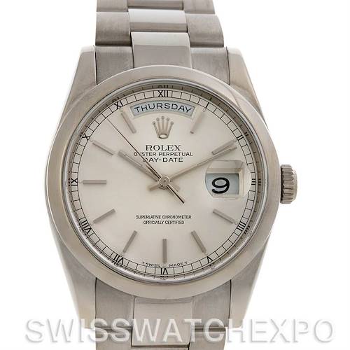 Photo of Rolex President 18k White Gold Watch 118209 - Awesome!