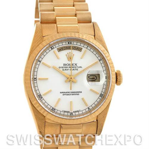 Photo of Rolex President Mens 18k Yellow Gold 18238