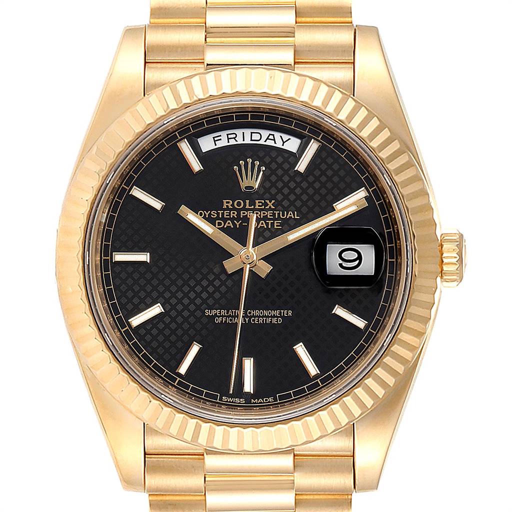 rolex day date president black dial
