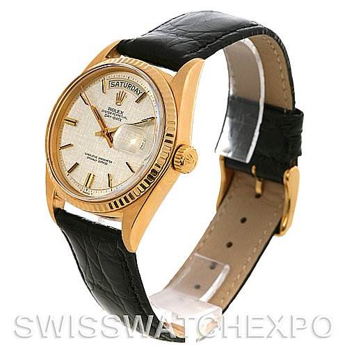 Rolex President Vintage 18k Yellow Gold Watch 1803 Year 1968 SwissWatchExpo