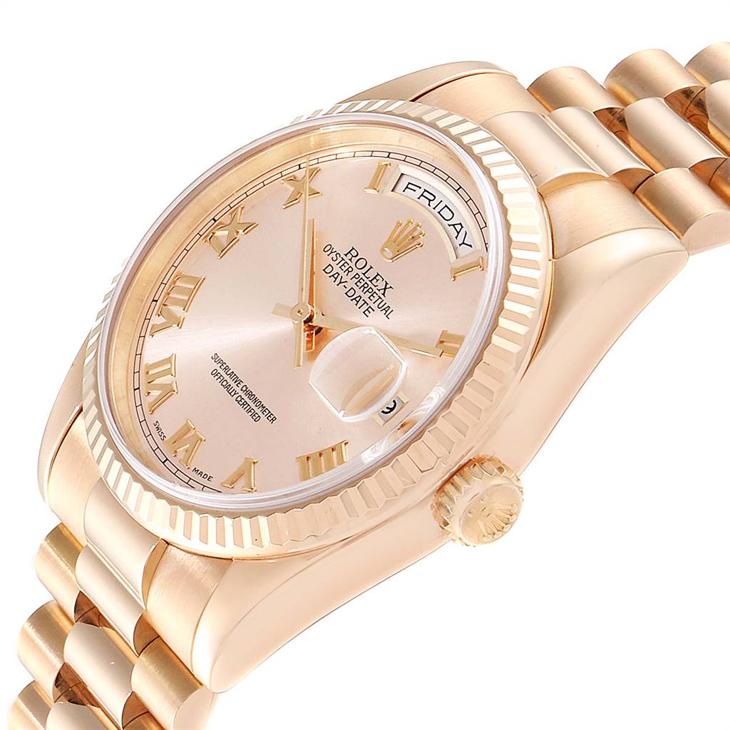 rolex day date 36 rose gold