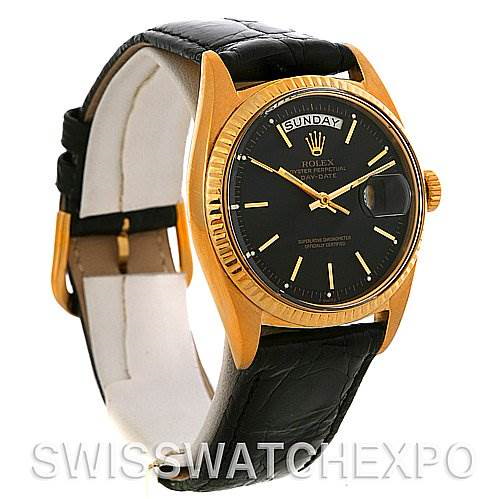 Rolex President Vintage 18k Yellow Gold Watch 1803 Year 1966 SwissWatchExpo