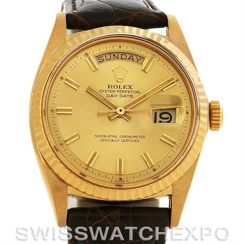 Photo of Rolex President Vintage 18k Yellow Gold Watch 1803 Year 1969