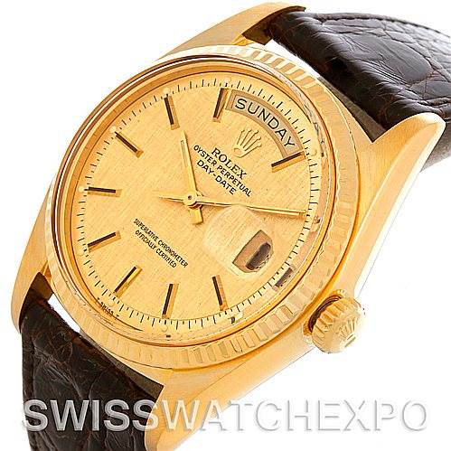 Rolex President Vintage 18k Yellow Gold Watch 1803 Year 1974 SwissWatchExpo