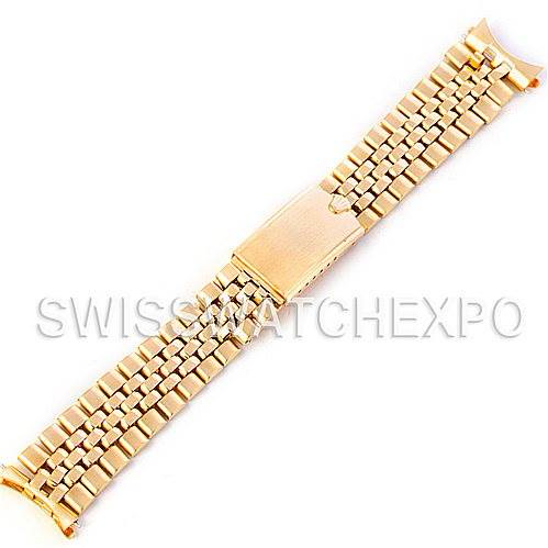 Vintage Rolex 14k Yellow Gold Jubilee Bracelet 19mm SwissWatchExpo