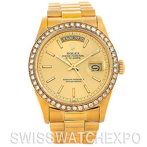 Rolex President Mens 18k Yellow Gold Watch 18038 year 1978