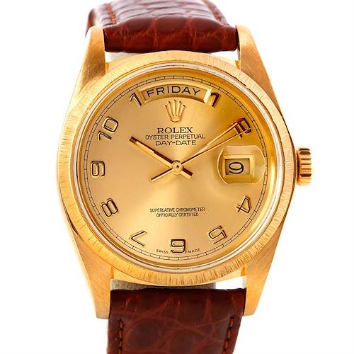 Photo of Mens 18k Yellow Gold Rolex President 18078 Watch