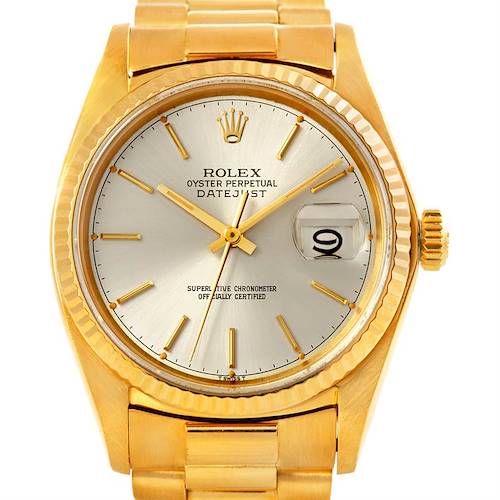 Photo of Rolex Datejust President Vintage 18k Yellow Watch 16018