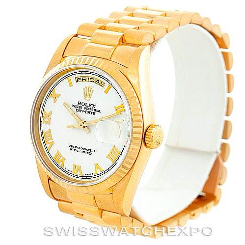 Rolex President Mens 18k Yellow Gold Watch 18238 SwissWatchExpo