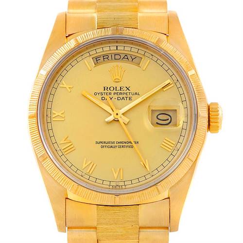 Photo of Mens 18k Yellow Gold Rolex President 18078 Watch