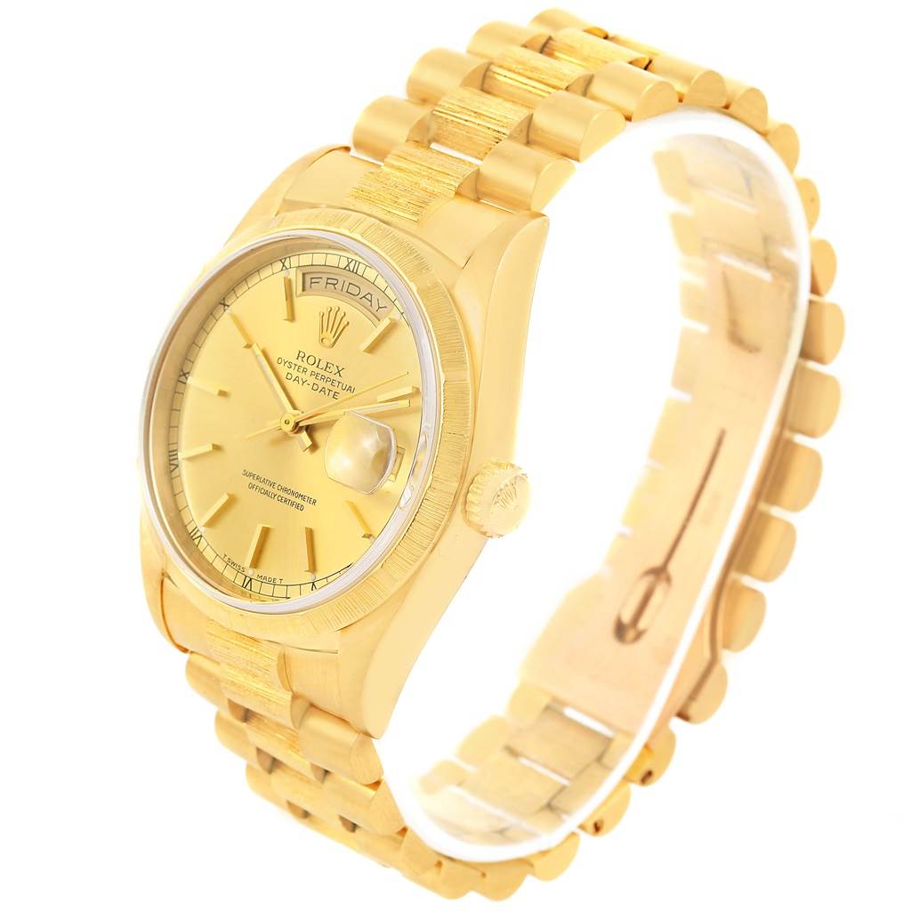 Rolex Day-Date President 18k Yellow Gold Mens Watch 18248 | SwissWatchExpo